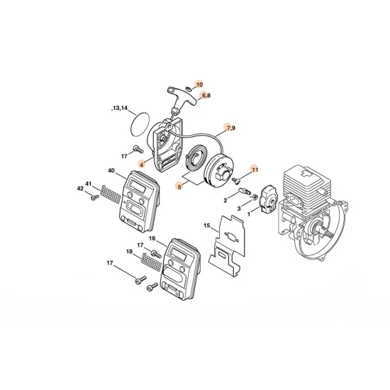STIHL  Urządzenie rozruchowe 4137 190 4000